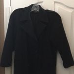 FINAL MARKDOWN LADIES’ Portrait Petite Heavy Wool Blend Coat 20” pit to pit Black Size 00P Photo 1