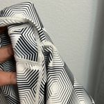 ODODOS High Waisted Capri Leggings, Grey black white design Small Photo 3