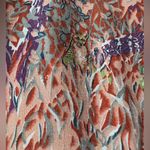 Vintage‎ Woodland Puff Sleeve Maxi Dress Mushrooms Squirrel Foxes 70s medium Pink Photo 5