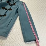 Gap Wool Blend Women's Blue Pea Coat with Toggles Buttons and Two Front Pockets Photo 6