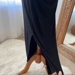 A New Day  Womens Black Tank Dress Ruched Side Asymmetrical Hem size xs Photo 2