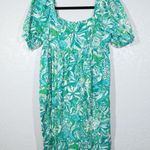 Lilly Pulitzer New Botanical Green Safari Sangria Delaney Dress Size 4 Photo 1