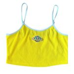 SheIn Medium Sexy ribbed Yellow Cropped yellow tank Planet and alien vibes​​​​ Photo 2