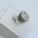 925 Sterling silver men’s Nugget Ring Size: 10 Anillo de Plata para hombre tamaño 10 Photo 2