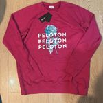 Peloton NWT  Women Oversized Crewneck Long Sleeve Logo Casual Sweatshirt Med Photo 0