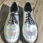 Urban Outfitters  Silver Halographic Womans Shoes Size 7 Photo 3