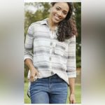 Matilda Jane  x Joanna Gaines‎ Striped Cotton Shirt, Sz S Photo 1