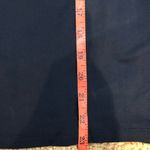 Doncaster  Navy Sleeveless Blouse with Black Mesh Sheer Detail Large Photo 7