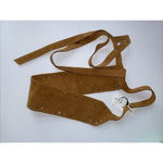 CLAUDIE PIERLOT Brown Suede Belt Women's‎ Leather Studded Adjustable NWT Photo 4