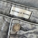 Articles of Society  London Crop High-Rise Kick Flare Flair Jeans Lanai in Grey Photo 8