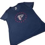 NEW NFL Atlanta Falcons Womens Large T Shirt Red‎ Stars Team Apparel Blue Photo 0