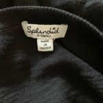 Splendid Womens Size XS Black Burnout Stretch Top Blouse Photo 2