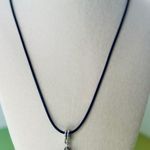 Cowboy Boot Pendant Necklace Blue Photo 2