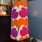 Lilly Pulitzer  Jackie Mod Orange and Pink Multicolor Floral Print Pencil Skirt Photo 2
