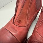 Fly London Red Distressed Leather Ankle Boots Shooties Womens 6.5 Heeled Fall Photo 5