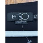 PATBO Gold Metallic lurex mesh fabric Leopard Drape Mini Dress sz 4 Black Photo 4