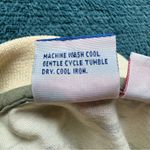 Vintage Tail Novelty Print Golf Polo Shirt Women XL Butter Yellow Preppy Resort Red Photo 8