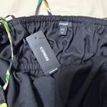 EXPRESS Black Tropical Floral Tiered Maxi Dress Tie Straps Size XS Pockets Photo 13