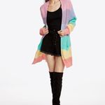 mia mod. Rainbow Striped Open Front Cardigan Photo 4