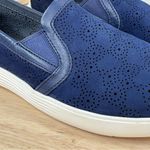 Cole Haan  Grand Crosscourt Perforated Leather Slip On Sneaker Blue Size 8 Photo 6