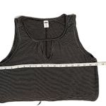 Old Navy Luxe Black & White Striped Round Keyhole Neck Sleeveless Tank Top XS Photo 5