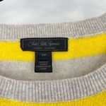 Saks 5th Avenue Saks Fifth‎ Avenue Women's Striped Cashmere Pullover Sweater Gray Yellow Small Photo 6