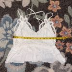 Ocean Drive  ruffle lace cropped tank top size medium Photo 4