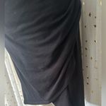 Guess Women's Little Black Bodycon Ruched Faux Wrap Mini Tank Sexy Dress XS Photo 7