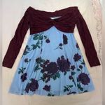 Kimchi Blue COPY - Urban Outfitters Sydney Lace & Blue Maroon Floral Dress Photo 0