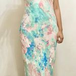 GILLI spaghetti strap tiedye maxi dress Blue Size L Photo 4
