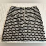 Loft  Diamond Jacquard Black Gold Mini Pencil Skirt Photo 2