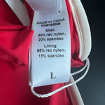 ANDIE  Swim The Bells Bikini Top Large Poppy Red With White Trim Photo 3