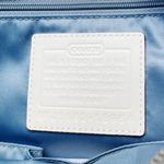 Coach Chelsea Inlaid Leather Charlie Tote Patchwork Gray Silver Blue Lining NEW Photo 9