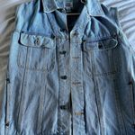 Denim Oversized Vest Size L Photo 3