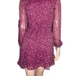 Abercrombie & Fitch  Burgundy Floral Boho Dress S/P Photo 4