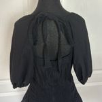 Hello Molly BLACK RUCHED TIERED MINI DRESS OPEN BACK Photo 2