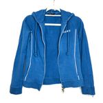 BCBGMAXAZRIA BCBG Y2K Blue Full Zip Athleisure Track Jacket Photo 0