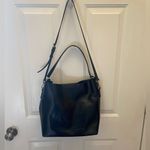 Ralph Lauren EUC Lauren Tate Leather Bag Tote Black Photo 1