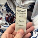 Diane Von Furstenberg  Dakota White Rose Floral Skinny Trouser Pants Size 12‎ Photo 10