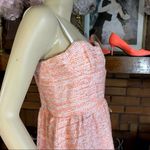 Alice + Olivia  PEACH AND CREAM TIERED TWEED MINI DRESS (6) Photo 6