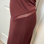 T by Alexander Wang burgundy knit dress with mesh cutouts sz L Size L Photo 3
