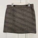 Loft NWOT tweed mini skirt with statement buttons. Photo 0