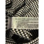 ZARA Houndstooth Mid Waist Side Zip Up Skinny Stretch Ankle Pants S Black White Photo 9