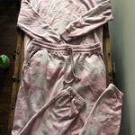 Mauve Reverse Tie Dye Jogger Lounge Set Pink Size M Photo 0