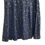 Allegra K Women's Star Print A-Line Short Dress Blue Gold Stars Size M Photo 10