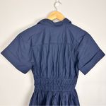 J.Crew  Elena Mini Shirt dress in Cotton Poplin Navy Blue Size 0 NWT Photo 8