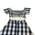 Adelyn Rae Off-Shoulder Gingham Plaid Dress Cutout Back A-Line Size Medium NWT Photo 8