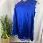 Guess by Marciano Guess Marciano Blue One Sleeve Cape Top XS Photo 3