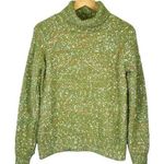 Adora Turtleneck Speckled Green Super Soft Sweater Women Size Small Photo 0