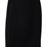 Wilfred  Aritzia Black Wrap Straight Skirt Dark Academia Womens M Career Preppy Photo 0